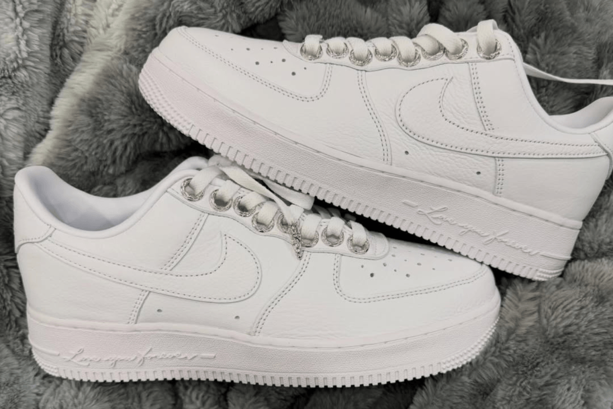 De eerste beelden van een Chrome Hearts x NOCTA x Nike Air Force 1 Low