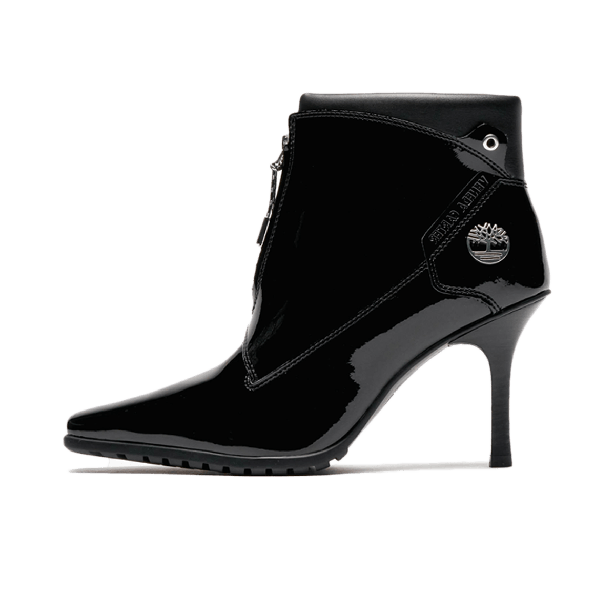 Veneda Carter x Timberland Mid Heel Boot 'Black Patent'