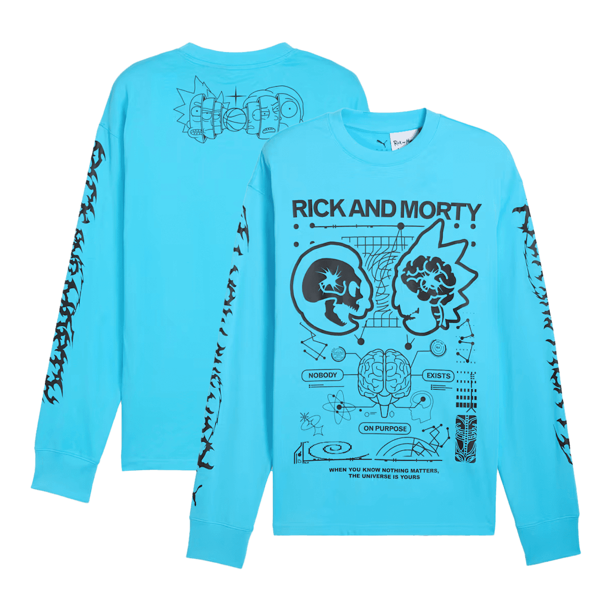 Rick and Morty x PUMA Long Sleeve Shirt 'Bright Aqua'