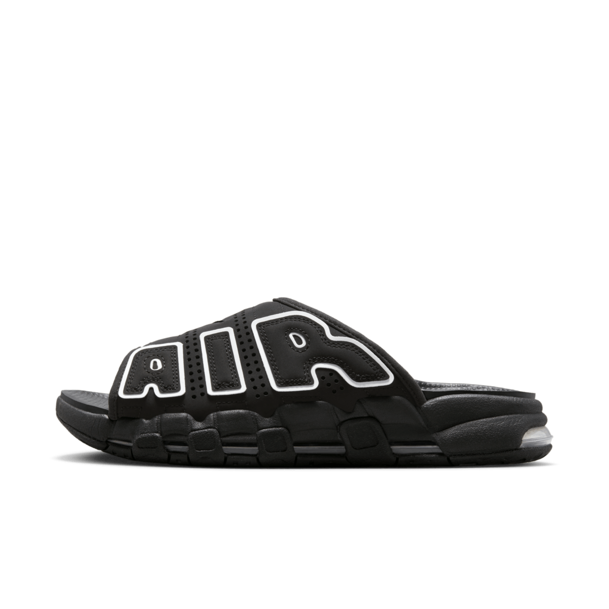 Nike Air More Uptempo Slide 'Black White' DV2137-001
