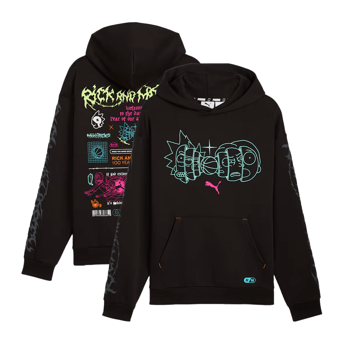 Rick and Morty x PUMA Hoodie 'Black'