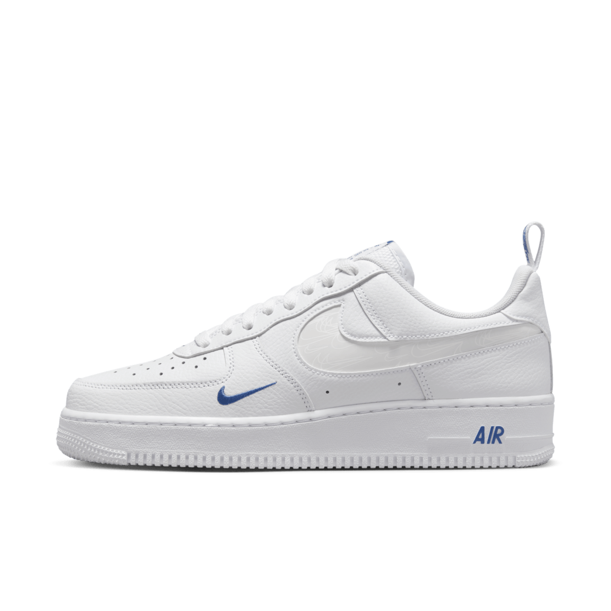 Nike Air Force 1 Low Reflective Swoosh White Blue