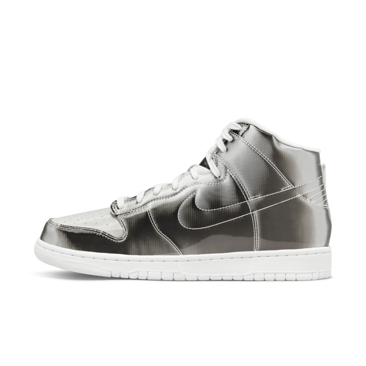 CLOT X Nike Dunk High Flux 'Metallic Silver'