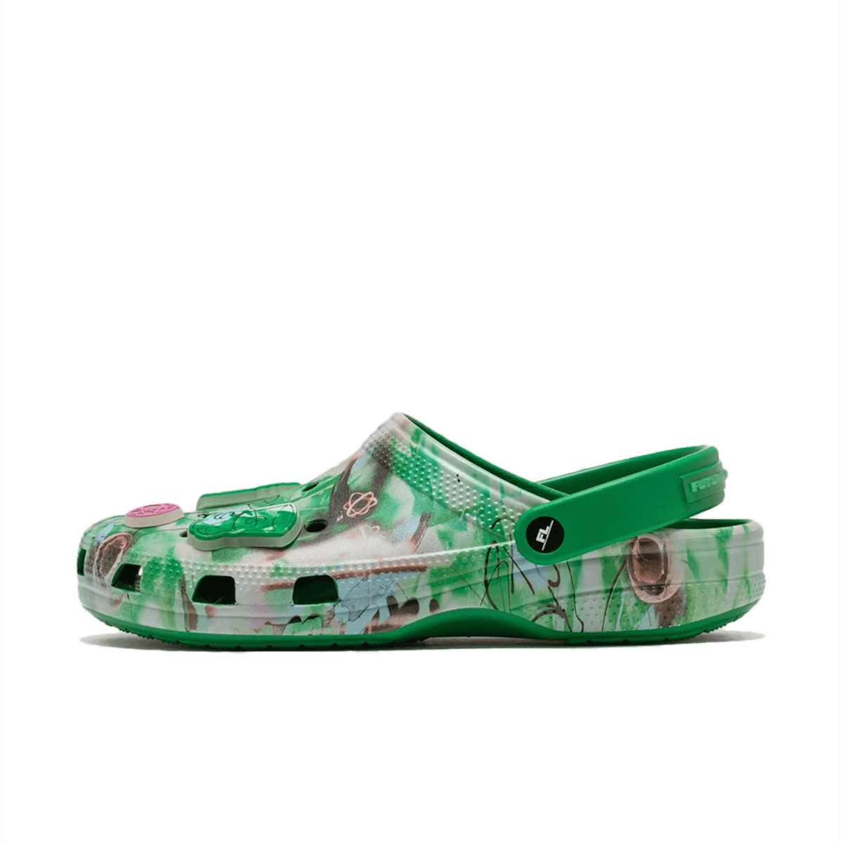Futura Laboratories x Crocs Classic Clog 'Green Ivy'