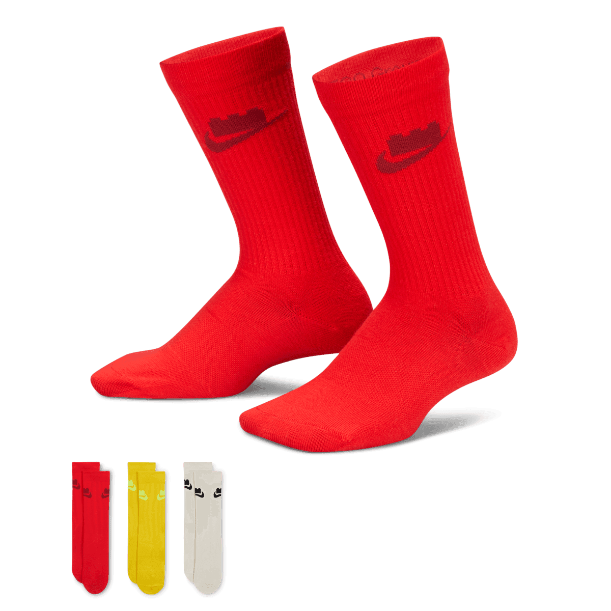 LEGO® x Nike Everyday Essentials Crew Socks 'Multicolor' - 3 Pairs