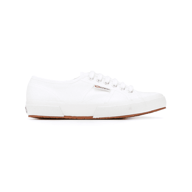 Superga geperforeerde vetersneakers - Wit