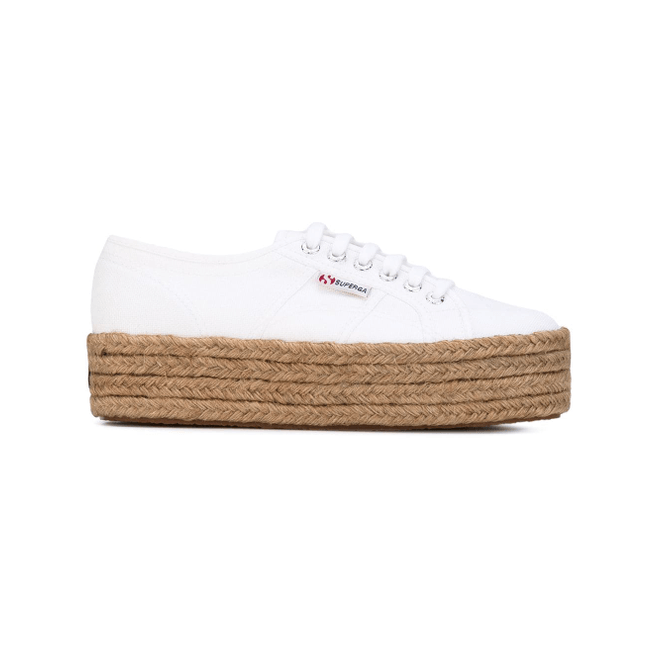 Superga veter plateausneakers - Wit 2790COTROPEWS0099Z0