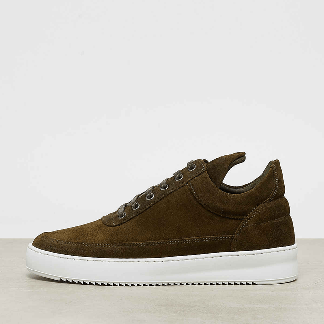 Filling Pieces Low Top Ripple Waxed Suede army green 2512259-1858