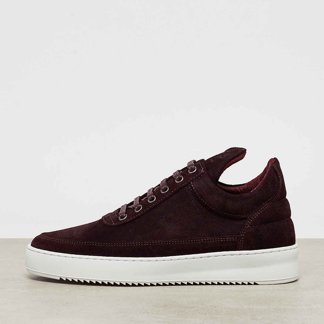 Filling Pieces Low Top Ripple Waxed Suede ox blood 2512259-1912