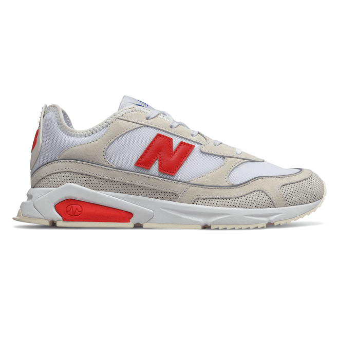 New Balance X-Racer Mens White / Red Trainers MSXRCSLD