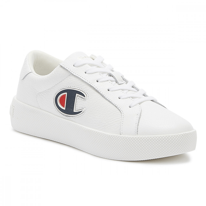 Champion Era Low Womens White Leather Trainers