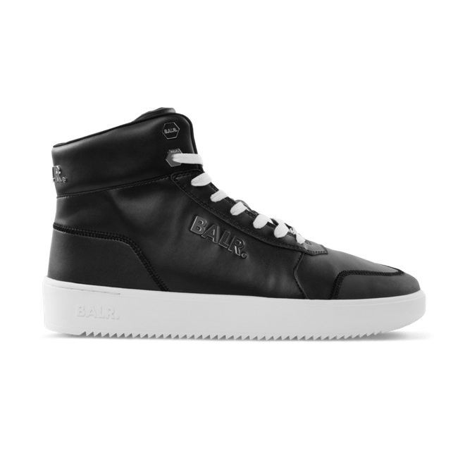 BALR. Leather Original Brand Sneakers High Black BALR-1752