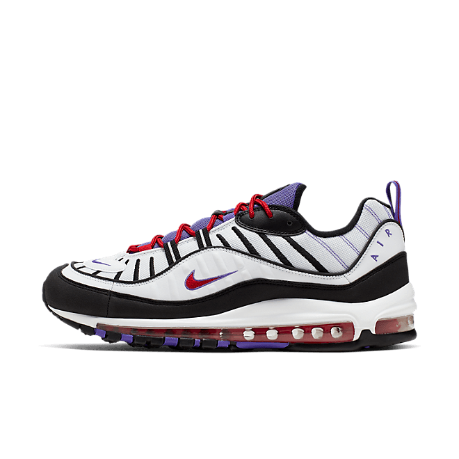 Nike Air Max 98 *Raptors* (White / Black - Psychic Purple) 640744 110