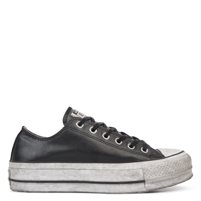 Chuck Taylor All Star Leather Smoke Platform Low Top