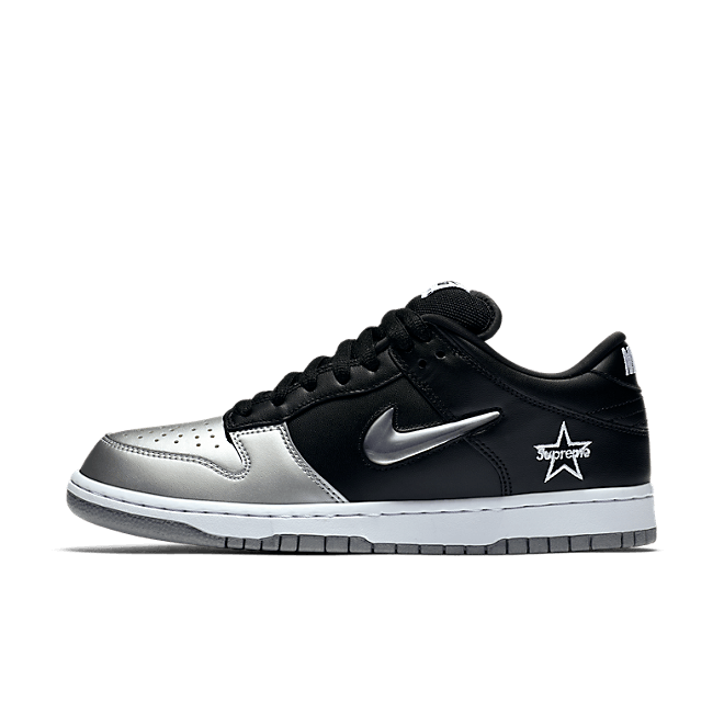 Supreme X Nike SB Dunk Low 'Black/Silver' CK3480-001