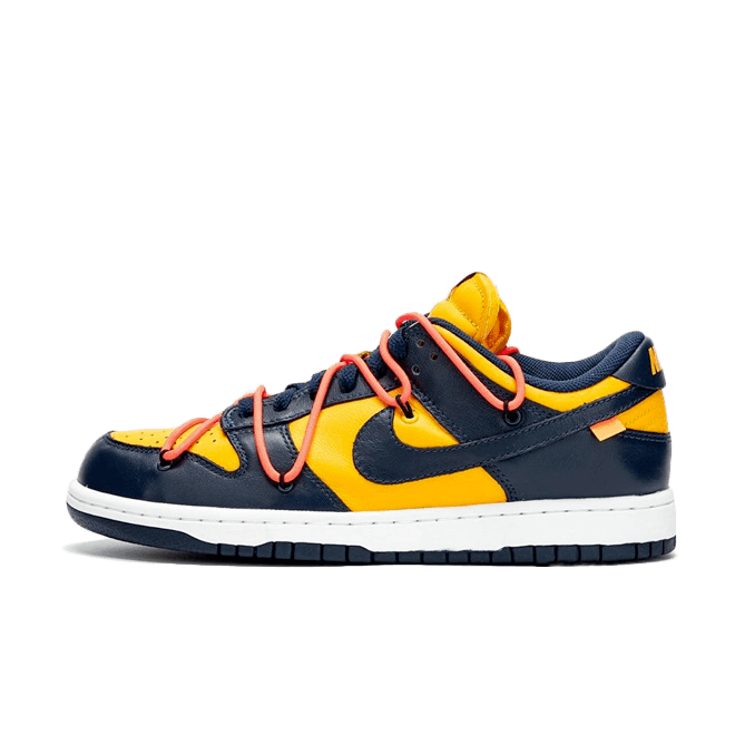 Off White X Nike Dunk Low 'Navy/Yellow' - SNKRS DAY Exclusive Access CT0856-700