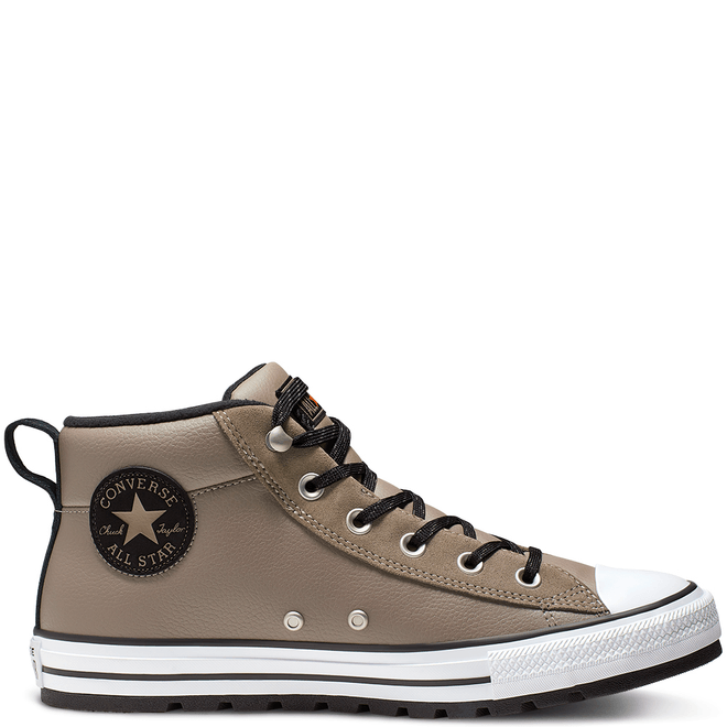 Unisex Converse Chuck Taylor All Star Street Leather Mid Top 166072C