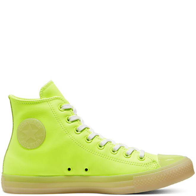Unisex Neon Leather Chuck Taylor All Star High Top 166567C