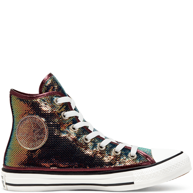 Womens Mini Sequins Chuck Taylor All Star High Top