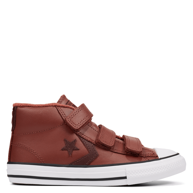 Big Kids Leather Hook and Loop Star Player Mid 666039C