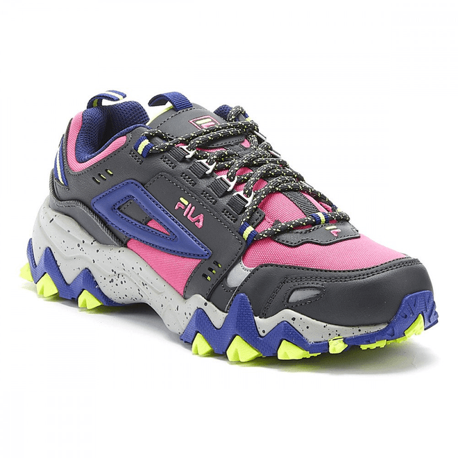 Fila Oakmont Trail Womens Pink Glo / Blue Trainers 5JM00276-675