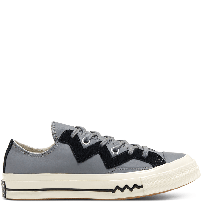 Womens Leather and Chevron Chuck 70 Low Top 566137C