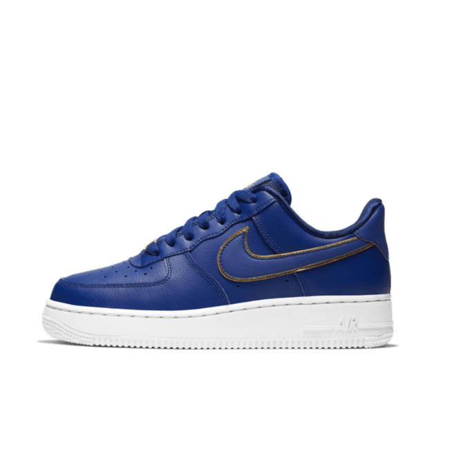 Nike WMNS Air Force 1 '07 'Blue' Gold Swoosh Pack AO2132-401