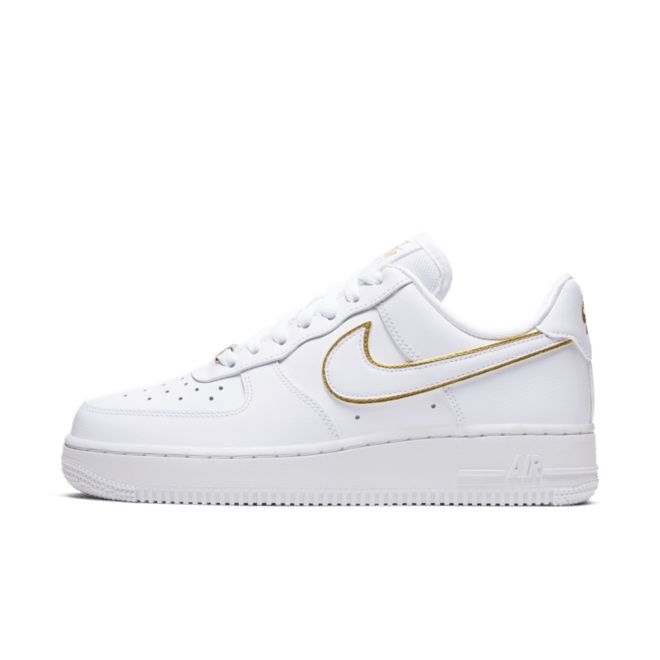 Nike WMNS Air Force 1 '07 'White' Gold Swoosh Pack AO2132-102