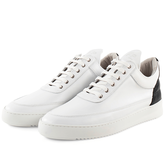 Filling Pieces Low Top Ripple Nappa 'White / Black' 2512290-1947