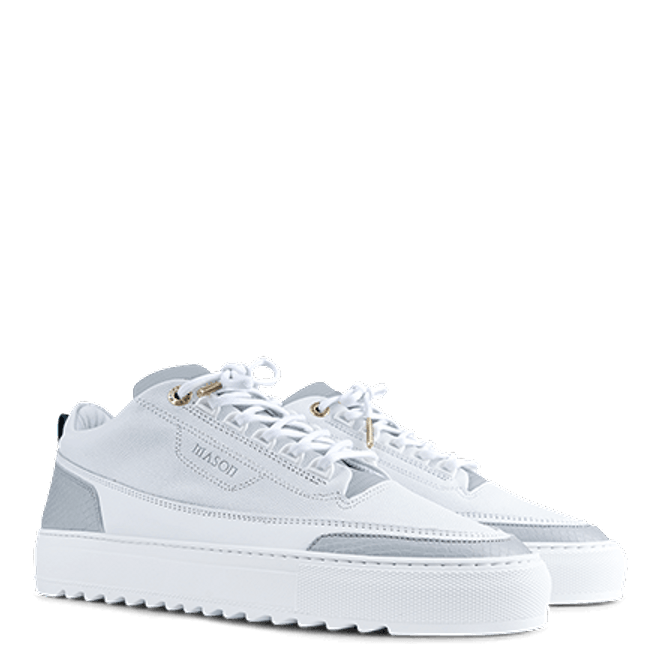 Mason Garments Firenze Leather / Stampato White / Grey SS20-23B