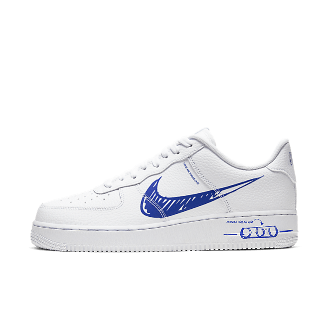 Nike Air Force 1 LV8 Utility Schematic 'White/Blue' CW7581-100