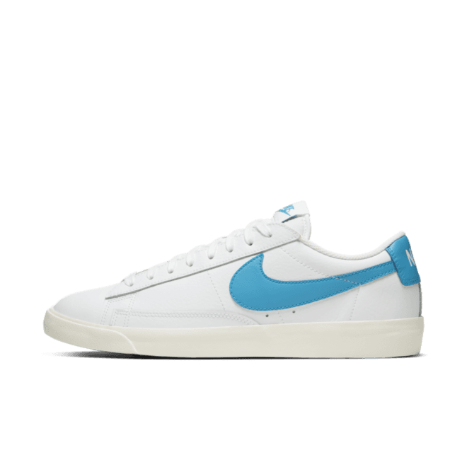 Nike Blazer Low Leather 'Blue Swoosh'