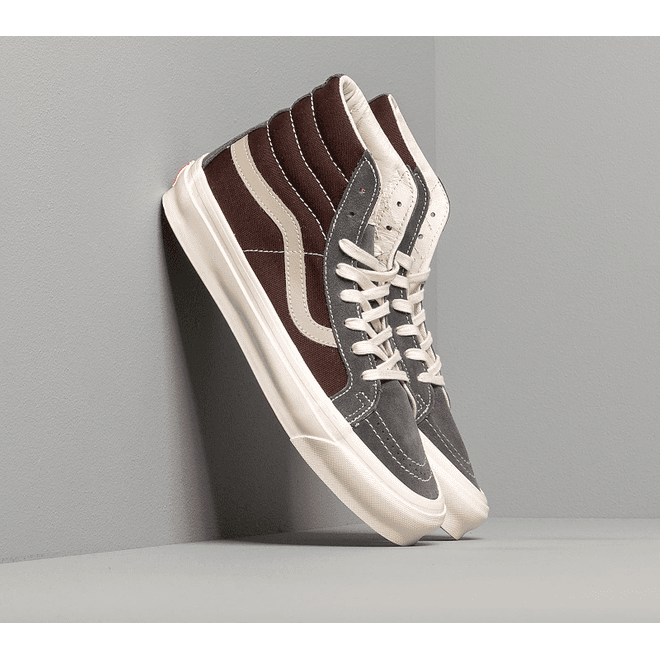 Vans OG Sk8-Hi LX (Suede/ Canvas) Brown/ Grey