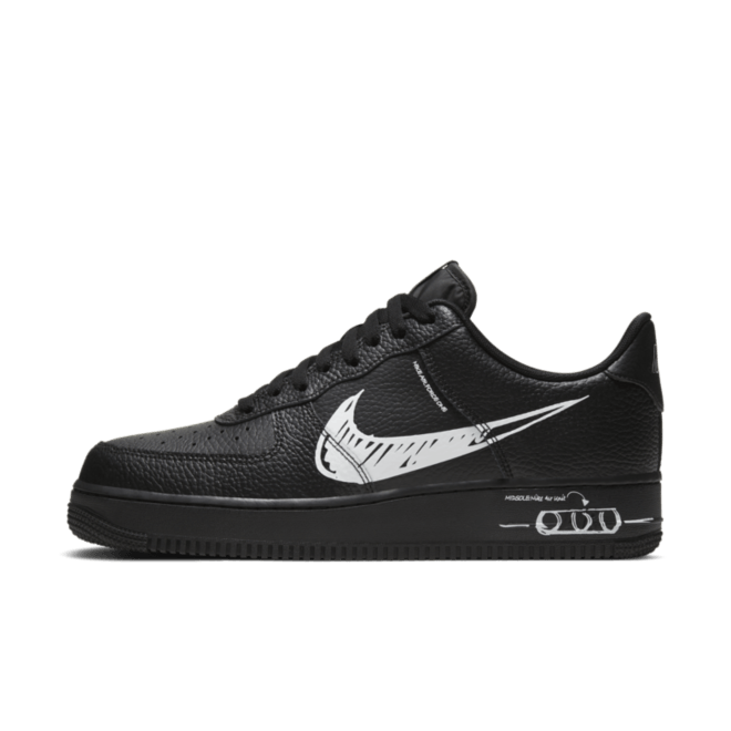 Nike Air Force 1 LV8 Utility Schematic 'Black'