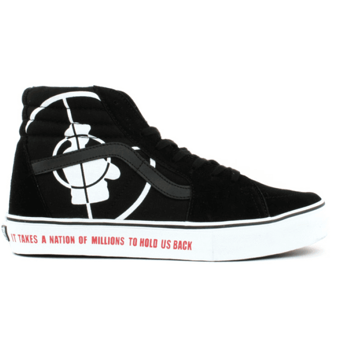 Vans Sk8-Hi Supreme Public Enemy Black White