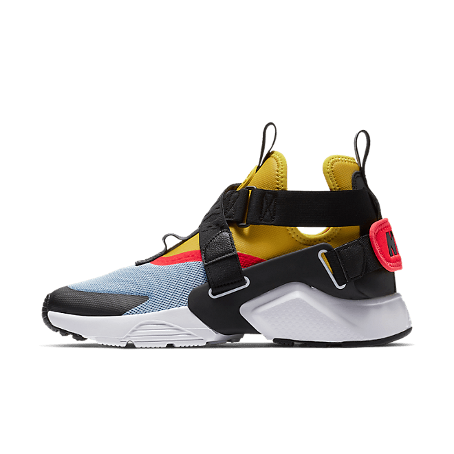 Nike Air Huarache City Aluminum Bright Citron Bright Crimson (W)