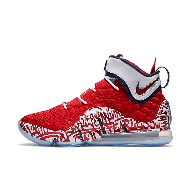 Nike LeBron 17 Graffiti Remix Red CT6047-600