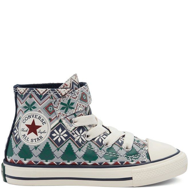 Holiday Sweater Easy-On Chuck Taylor All Star High Top voor peuters 769638C