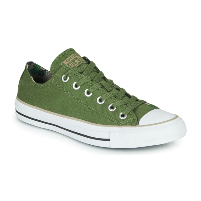 Converse  CHUCK TAYLOR ALL STAR CAMO PATCH - OX  women's Shoes (Trainers) in Kaki 167181C