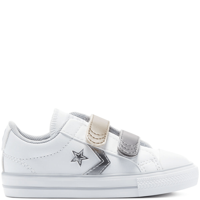 Metallic Leather Easy-On Star Player Low Top