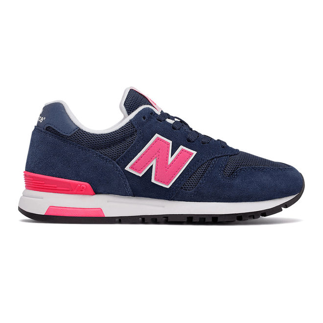 565 New Balance - Navy with Pink & White