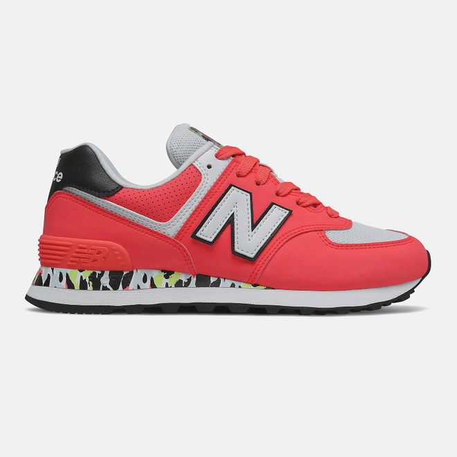 New Balance 574 - Vivid Coral with White WL574CU2