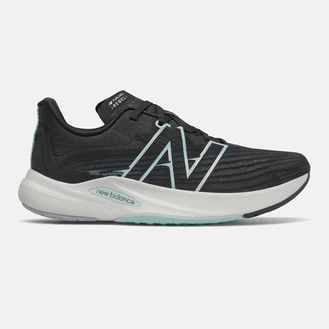 New Balance FuelCell Rebel v2 - Black with White Mint