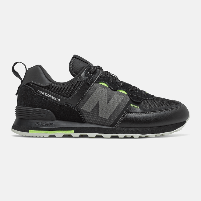 New Balance 574 - Black with Bleached Lime Glo ML574IDC