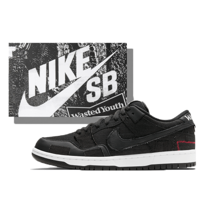 Nike SB Nike SB x Wasted Youth Dunk Low Black (Special Box) (2021) DD8386-001SP