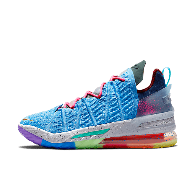 Nike LeBron 18 Light Blue Multicolor DM2813-400