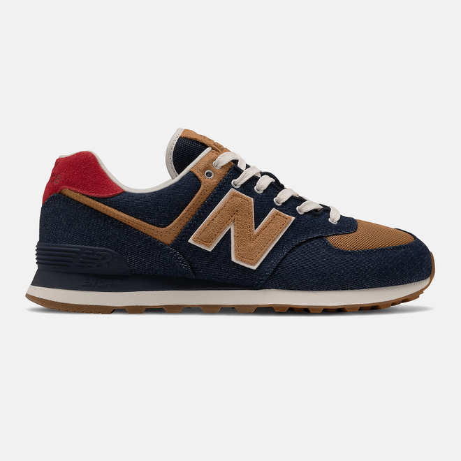 New Balance 574 - Pigment with Team Red ML574DN2