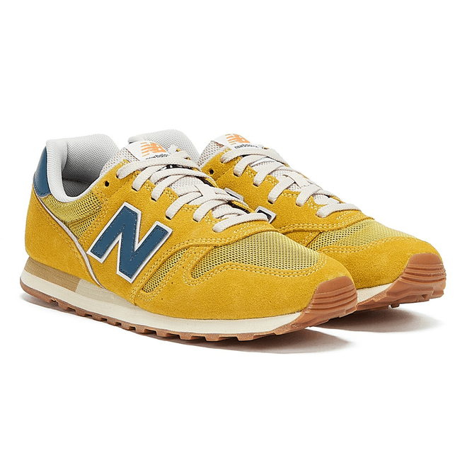 New Balance 373 Mens Yellow / Blue Trainers