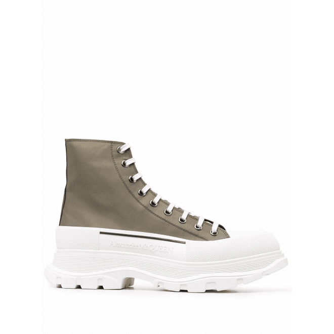 Alexander McQueen lace-up hi-top trainers