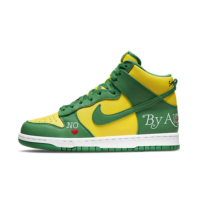Supreme X Nike SB Dunk High 'By Any Means' - Brazil DN3741-700
